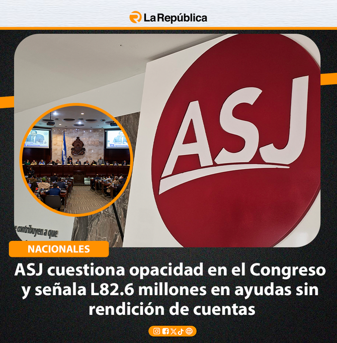 ASJ cuestiona opacidad en el Congreso y señala L82.6 millones en ayudas sin rendición de cuentas - Cover Image